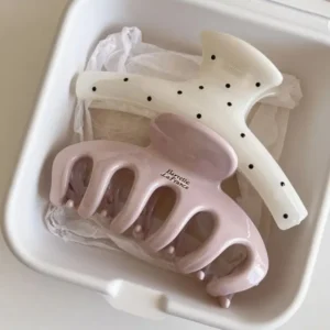 Dragon Bone & French Style Polka Point Hair Claws